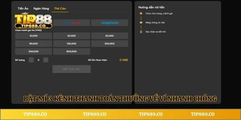 Bật mí 3 kênh thanh toán thưởng về ví nhanh chóng