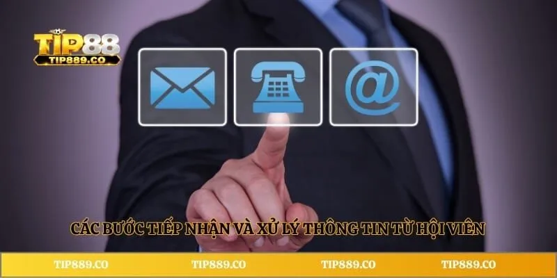 Liên hệ TIP88 2 Các bước tiếp nhận và xử lý thông tin từ hội viên