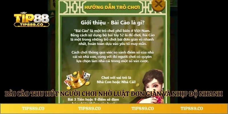 Bài Cào TIP88 - Cách Tính Điểm Và Bí Quyết Chiến Thắng 2 Bài cào thu hút người chơi nhờ luật đơn giản và nhịp độ nhanh
