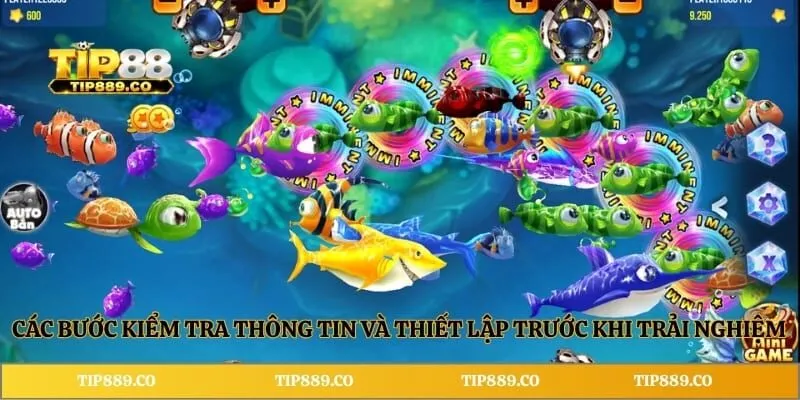 Bắn Cá Kim Cương TIP88 – Tìm Hiểu Vũ Khí, Cơ Chế Tính Điểm 4 Các bước kiểm tra thông tin và thiết lập trước khi trải nghiệm