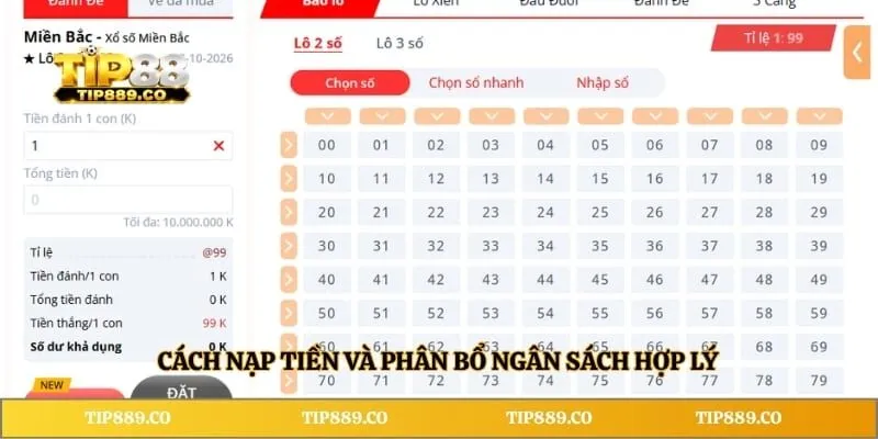 Cách nạp tiền và phân bổ ngân sách hợp lý