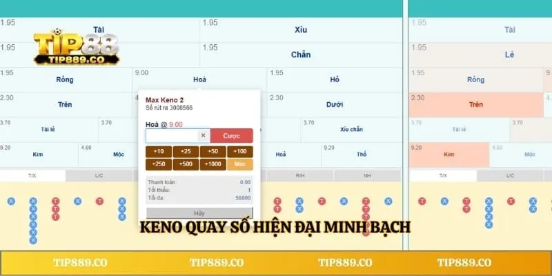 Keno TIP88 - Hình Thức Và Hướng Dẫn Tham Gia Chi Tiết 2 Keno quay số hiện đại minh bạch