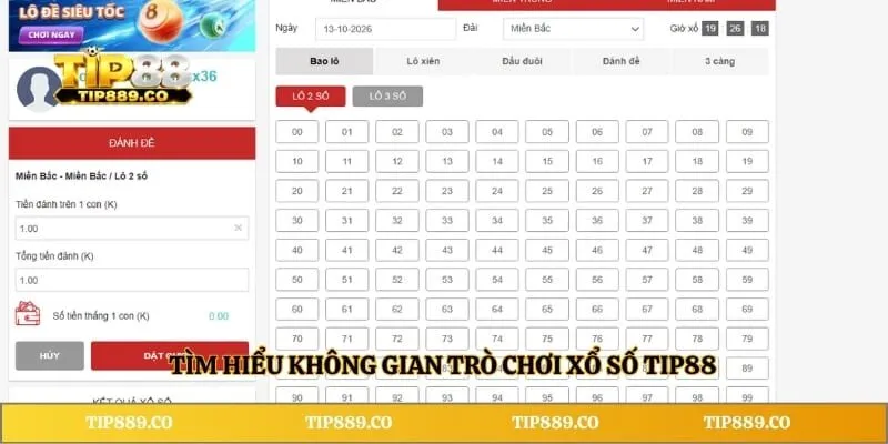 Tìm hiểu không gian trò chơi xổ số TIP88